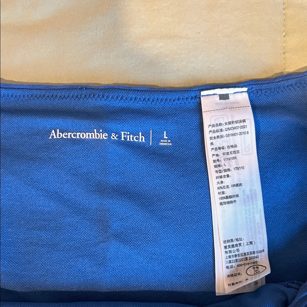 Abercrombie & Fitch Deep Blue Bikini Bottom - Picture 2 of 2